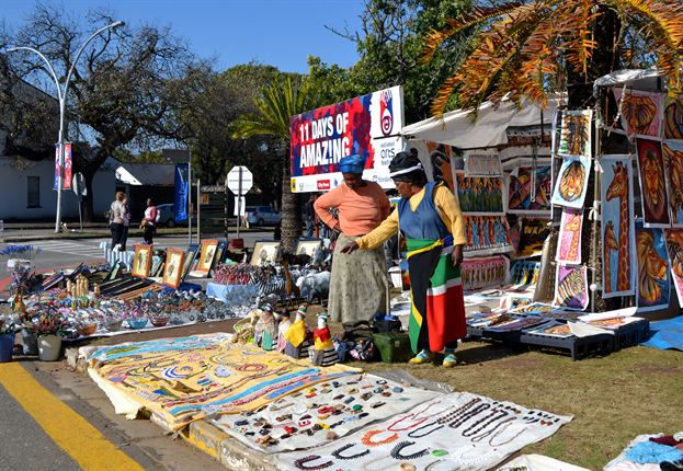 Thousands of people flock to Grahamstown for the National Arts Festival every year.