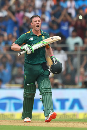 South African cricketer AB de Villiers.