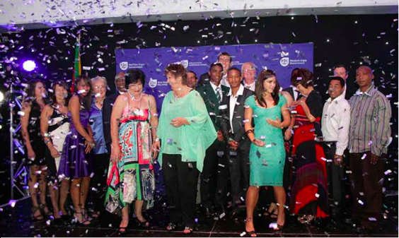 Photo caption: Western Cape’s sports stars had their moment of glory recently when they received recognition for their achievements at the province’s sports awards.
