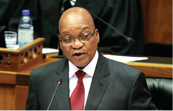Photo caption: President Jacob Zuma delivers the Station of the Nation Address in Parliament.