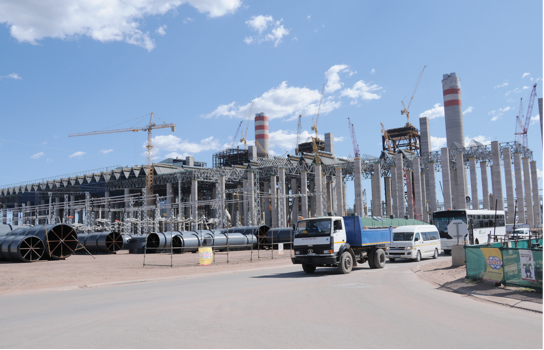 Photo caption: The Medupi Power Station in Limpopo will be the fourth largest coal-powered station in the world.