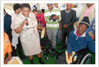 Minister Bathabile Dlamini is working hard to protect the rights of people with disabilities.