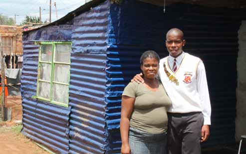Elizabeth Shabangu is a proud mother after her son Eric Moloko achieved eight distinctions