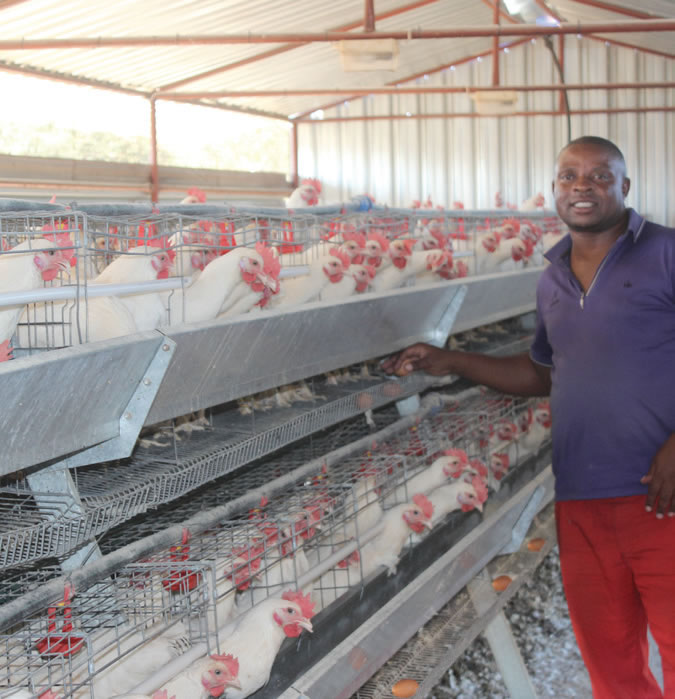 David Mphuti is a successful chicken farmer thanks to National Empowerment Fund.