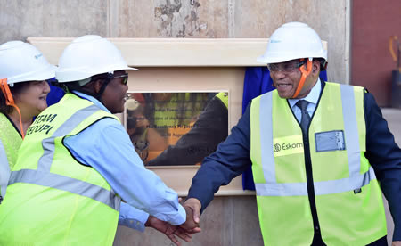 President Jacob Zuma during the opening of Medupi Power Station.