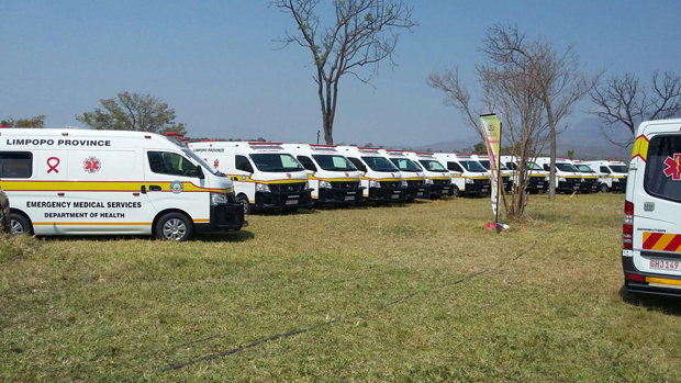 The arrival of the new fleet will ease the burden of the shortage of Emergency Medical Services vehicles in the Limpopo province.