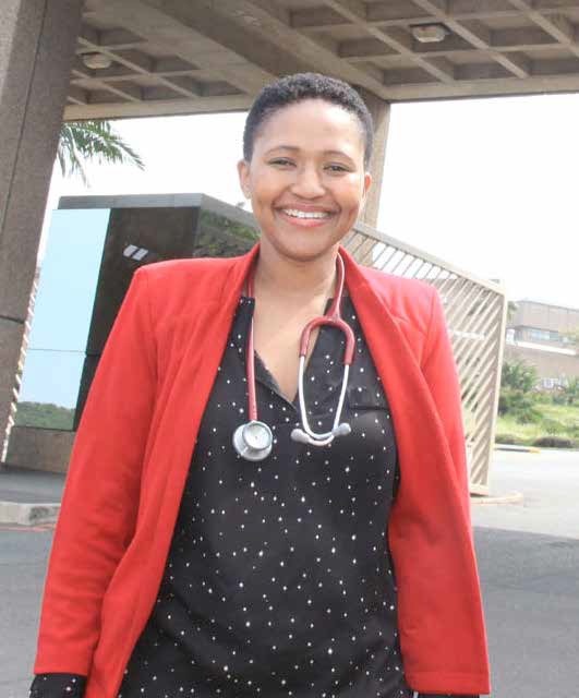 Dr Sithembile Ngidi encourages young people to apply for bursaries offered by the KZN Department of Health because there are many opportunities in the health sector.