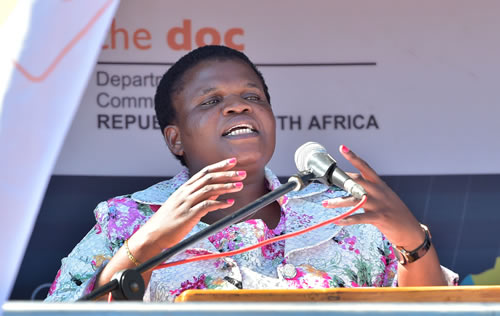 Communications Minister Faith Muthambi recently represented the country at an IT Forum in Russia.