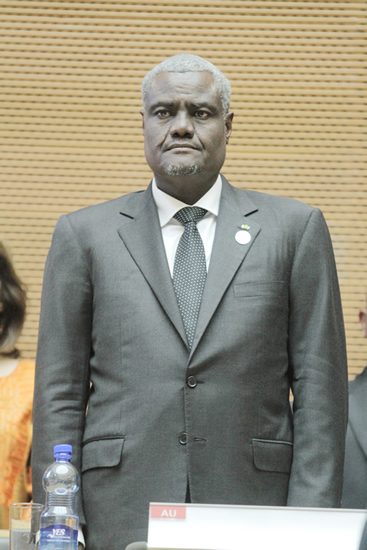 Incoming chairperson of the African Union Commission Chad's Moussa Faki Mahamat.