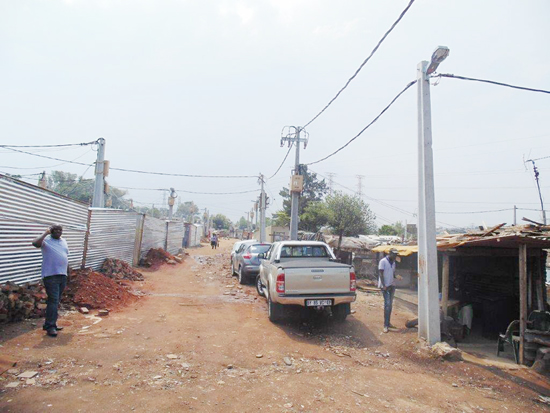 Residents living in informal settlements will have access to electricity.