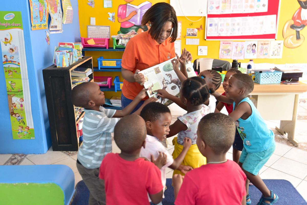 Grade R teacher Boniswa Khuse showcasing how the magic of reading can grow young minds.