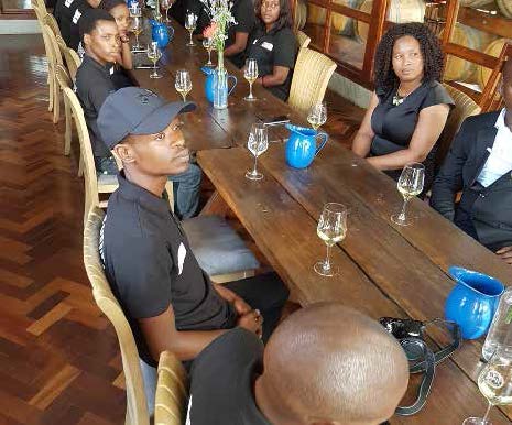 The Department of Tourism is giving young people the skill to become wine stewards.