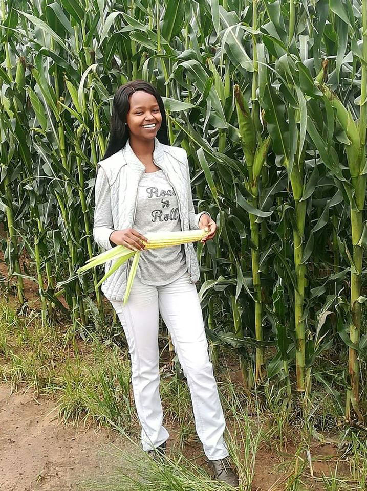 Njabulo Mbokane runs a 200-hectare farm. She is seeking funding to purchase a tractor which will allow her to expand her business.