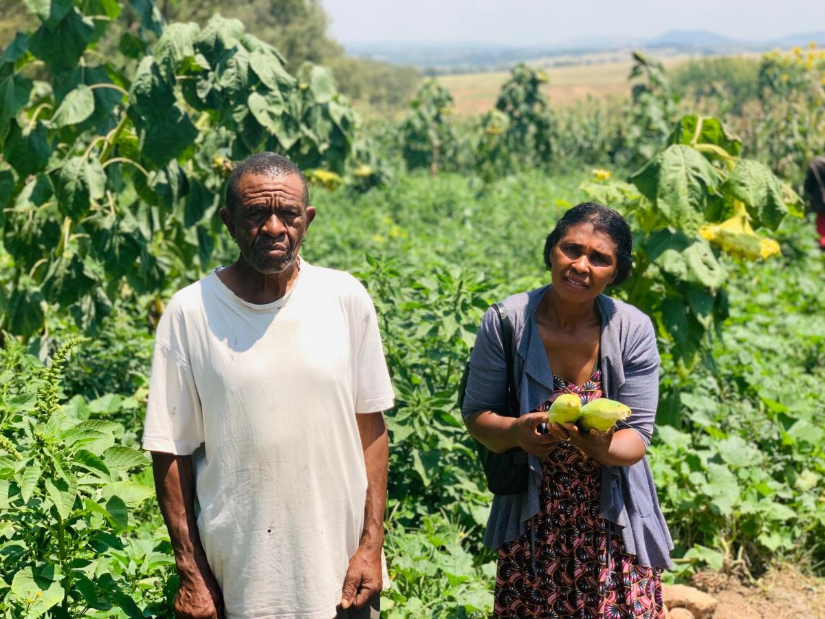 Emily Dikgale and Phillimon Machipa from Diepsloot are able to put food on the table, through the Food Resilience Programme.