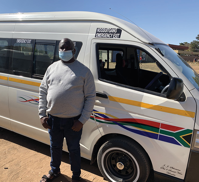 Taxi driver Teboho Tladi pleads with commuters to follow government’s guidelines to curb the spread of COVID-19.