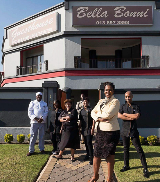 Meisie Nkosi started her successful guesthouse from scratch. Photo: Meisie Nkosi.
