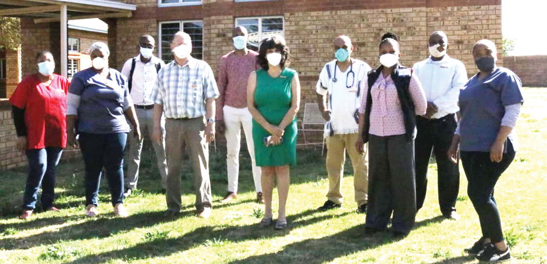 Health workers from the Tshepong Hospital in Klerksdorp in the North West who played a vital role in ensuring that there are no new cases of Extreme Drug Resistant Tuberculosis (XDR TB).