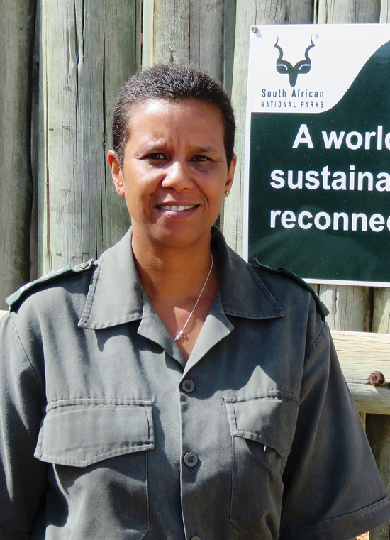 Cathy Dreyer is the first female head ranger at the Kruger National Park.