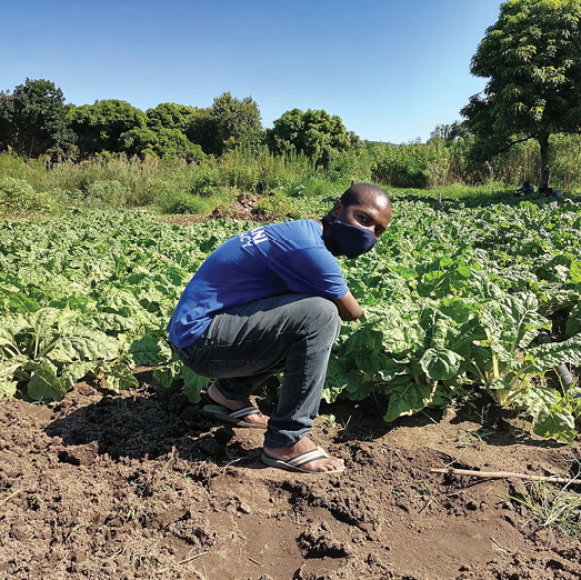 Sibusiso Mogale is following his dream of farming.
