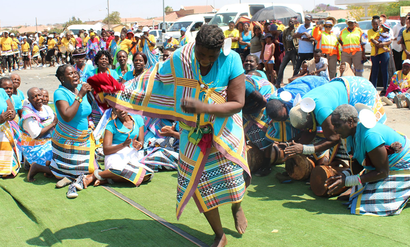 Participants painted Seshego township in Limpopo colourful during the National Indigenous Games Festival Cultural Parade in September 2019.