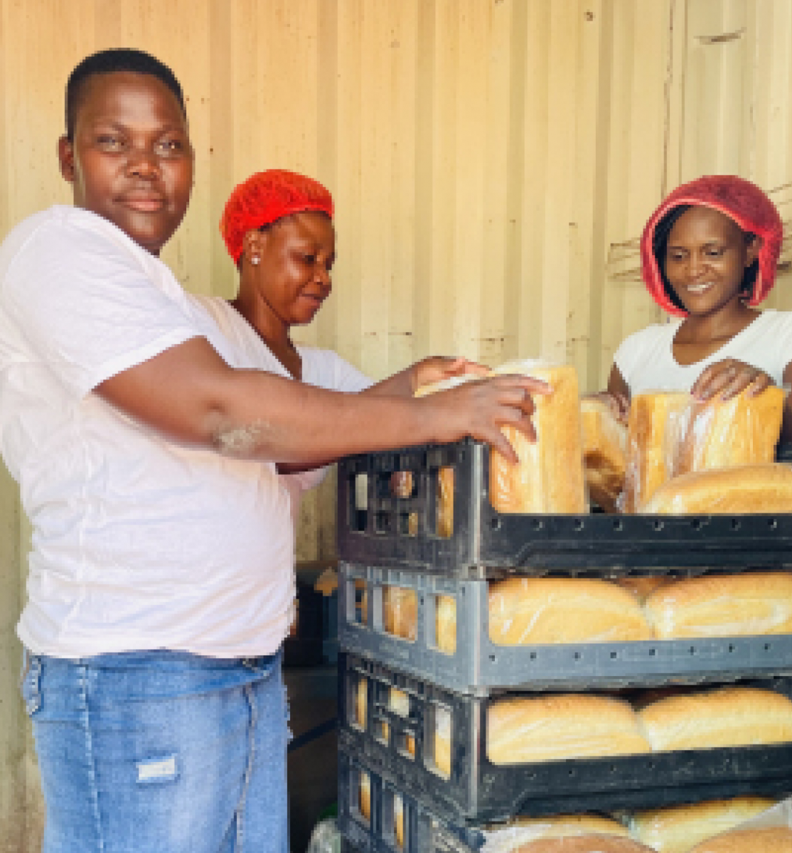 King’s Bakery employees Monete Mkansi, Nkhensani Maluleke and Nancy Manganyi.