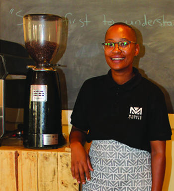 Tumi Khobane is the owner of Monate Coffee.