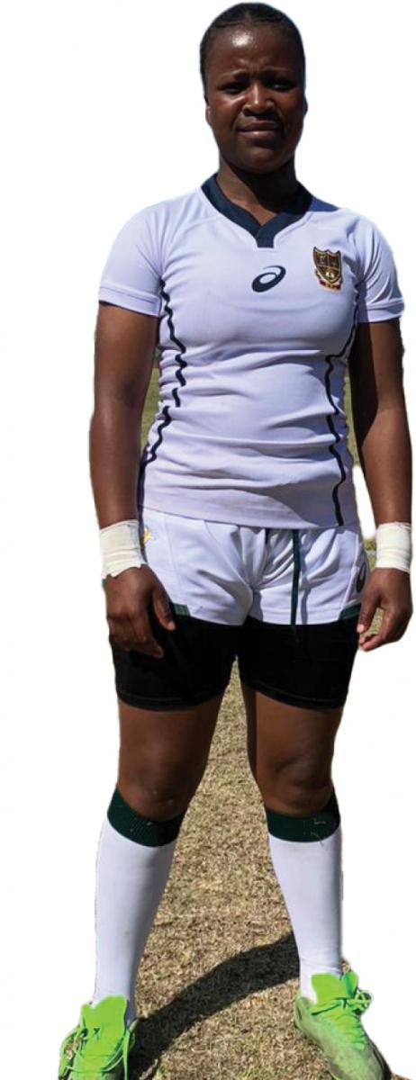Liyabona Boyce received accolades for her outstanding performance as a locker at the Border Invitation rugby team during the SA Rugby U20 Women’s Tournament in Mthatha, Eastern Cape