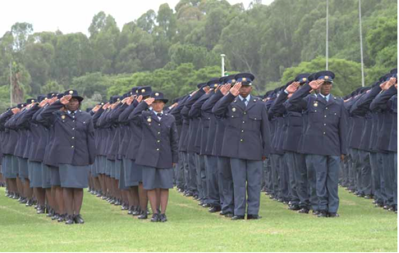Photo caption: The South African Police Service has recruited thousands of additional police officers over the years to ensure the safety of South Africa's citizens.