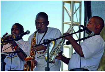 Offenders put their music skills on display as they perform during the Department of Correctional Services’ National Offender Jazz Festival in Bloemfontein.