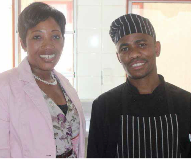 Photo caption: Neiso Mophule and chef Wandile Mabala of the Repa Guesthouse in the Northern Cape ensure their guests are well cared for.