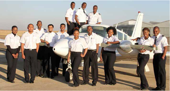 Photo caption: Youngsters from the across the country have the chance to take their dreams to the skies, with the new SAA and SA Express cadet training programme.