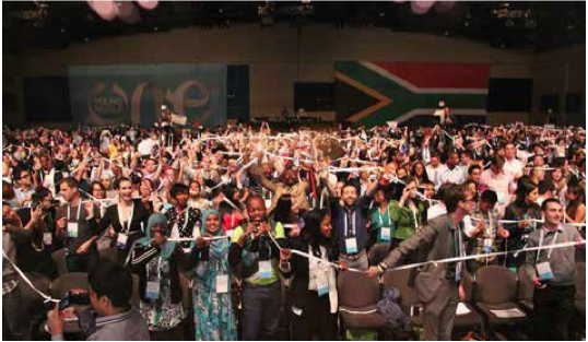 Photo caption: Thousands of young ambassadors from across the globe gathered in Johannesburg last month as South Africa played host to the One Young World Summit.