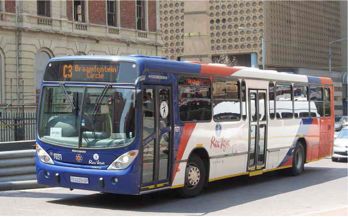 Photo caption: Rea Vaya buses are now being manufactured locally.
