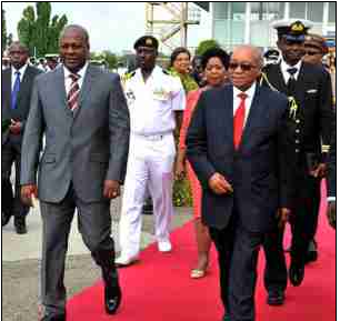 Ghanaian President John Dramani Mahama and President Jacob Zuma discussed strengthening relations between their countries during President Zuma’s recent visit Ghana.