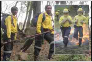 Female fire fighters Smangele Mawelele and Phindile Mgibe patrol the fire-prone forests of Mpumalanga. The two are among the 112 female fire fighters in the province.