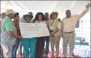 North West farmers celebrate after being chosen as beneficiaries of the R20 million Post Planting Production Inputs Initiative.