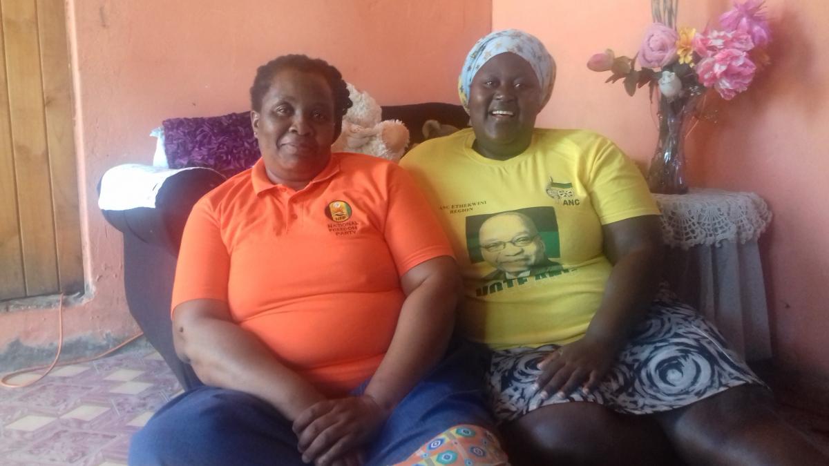 Mngomezulu sisters Neli and Thandi have not allowed politics to come in between their sisterhood.