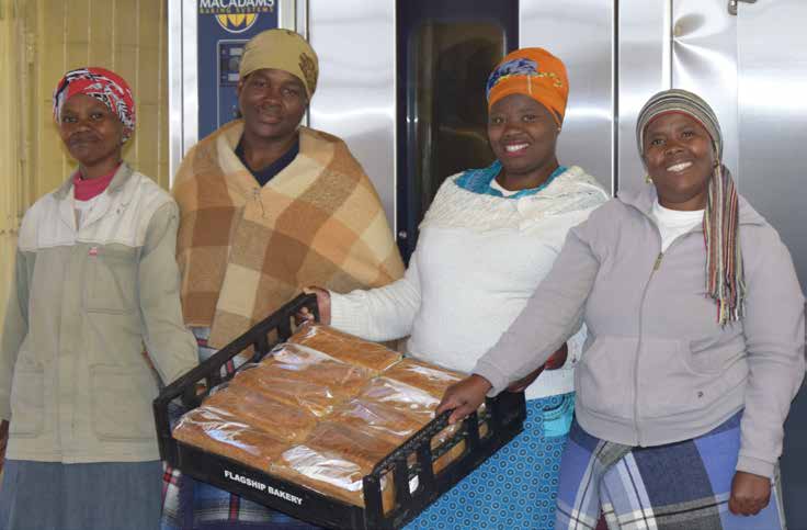 It's smiles all the way for the owners of the Leratong Bakery cooperative which received assistance from the Department of Social Development and the National Development Agency.