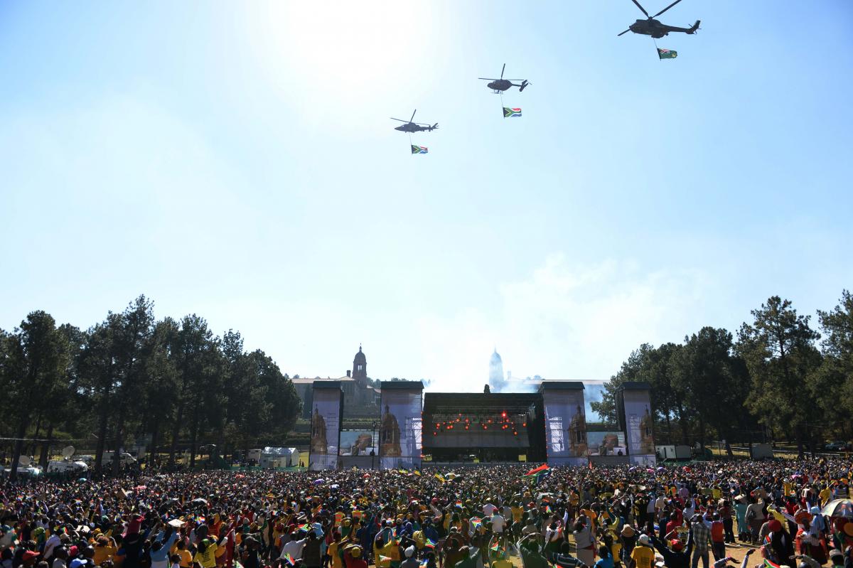 In a departure from the tradition of holding the inauguration at the Union Buildings, this year’s event will take place at Loftus Versfeld Stadium in the City of Tshwane In a departure from the tradition of holding the inauguration at the Union Buildings, this year’s event will take place at Loftus Versfeld Stadium in the City of Tshwane