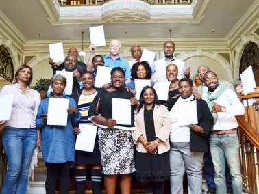 eThekwini municipality councillors who successfully completed a sign language course.