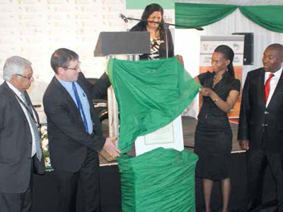 Deputy Minister John Jeffery (second from left) at the launch of Howick Small Claims Court in KwaZulu-Natal.