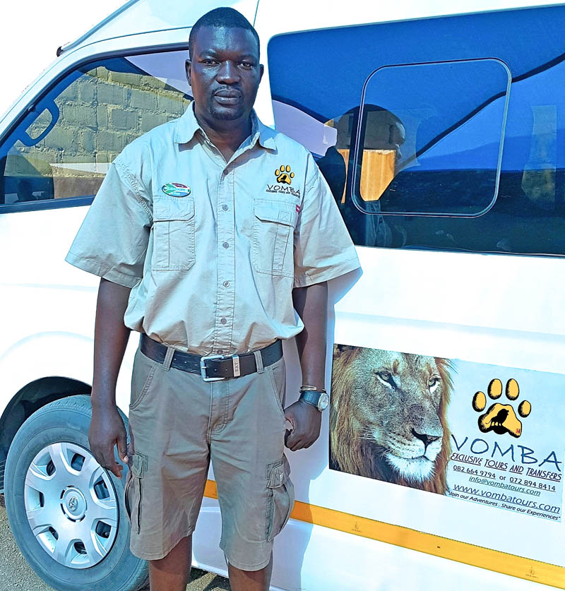  Khimbini Hlongwane is living his dream of owning a tour company.