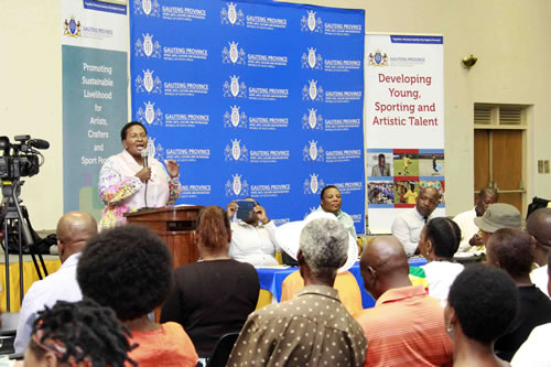 MEC for Sport, Arts, Culture and Recreation (SACR) Faith Mazibuko says the Gauteng government will work hard to ensure that local artists get the support they need.