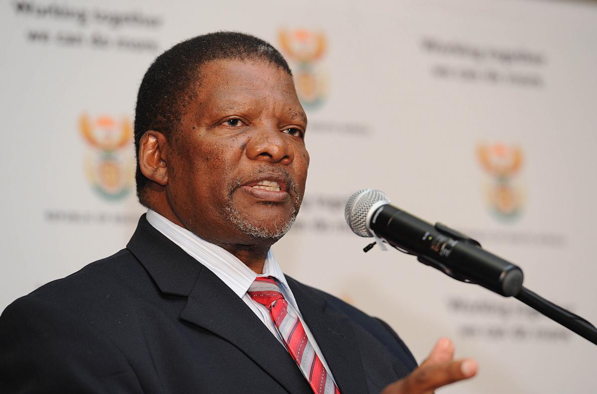 Minister of Rural Development and Land Reform Gugile Nkwinti.