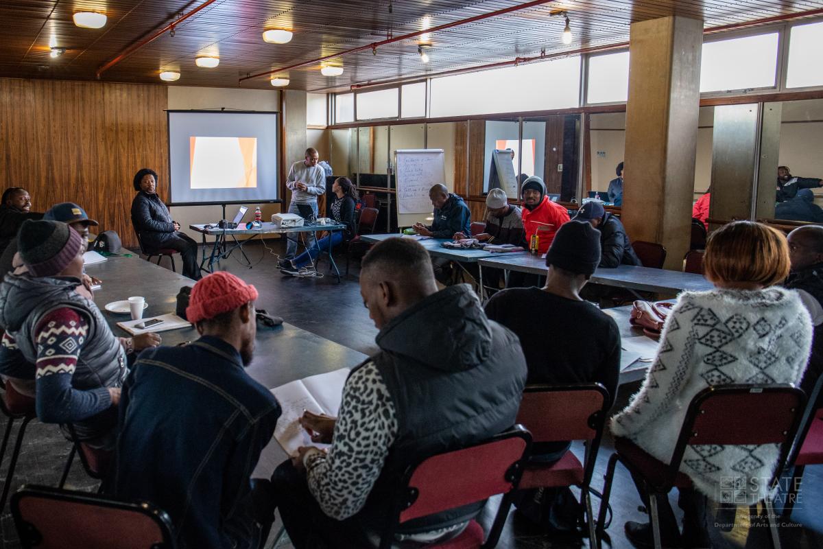 Aspiring artists participate in a workshop held in Mpumalanga last year.