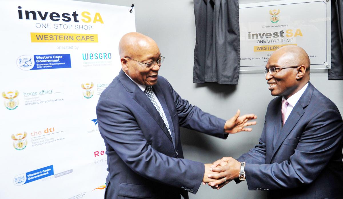 By the end of December there will be a One Stop Shop in every province to make it easier for business to invest in our economy. By the end of December there will be a One Stop Shop in every province to make it easier for business to invest in our economy.