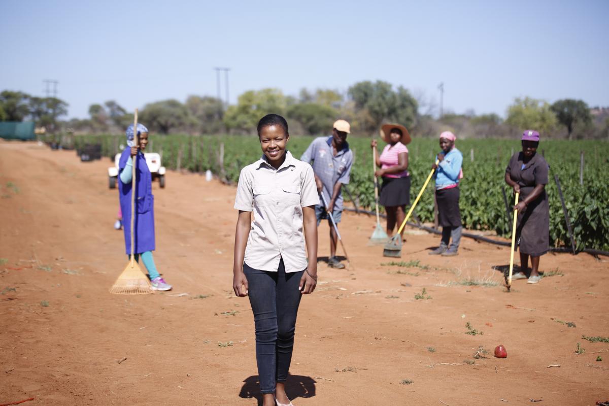 Mahlatse Matlakane’s budding green pepper farm in Limpopo has created employment opportunities for people in her area