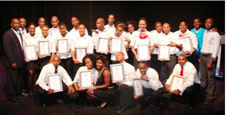 Photo caption: Excitement was the order of the day when a group of students graduated from the Sommelier Level 1 programme, which prepared them for careers as wine advisors.