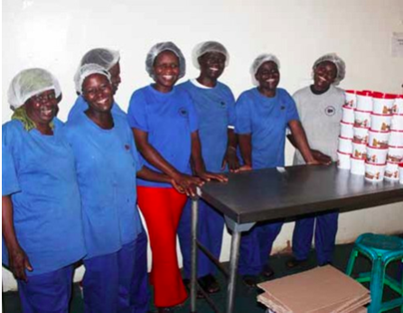 Photo caption: Members of the Thohoyandou Peanut Butter Cooperative are happy to be earning an income through their involvement in the cooperative, which has become one Limpopo’s leading producers of smooth peanut butter. (Picture: Mduduzi Tshabangu.)