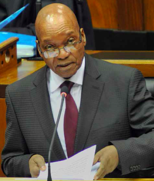 President Jacob Zuma delivers the State of the Nation Address.